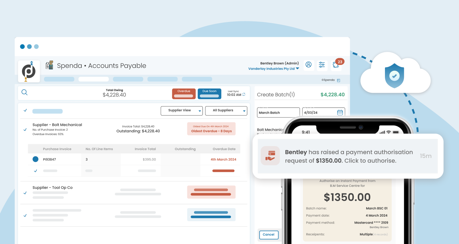 Spenda Accounts Payable x Spenda Wallet: The faster and more secure way to pay invoices
